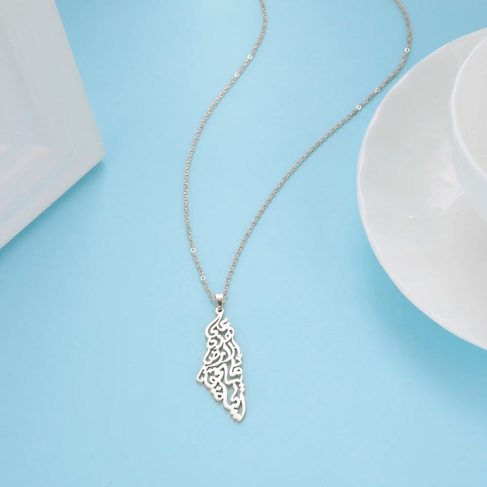 Collier Carte de la Palestine | Palestine Feel Time™