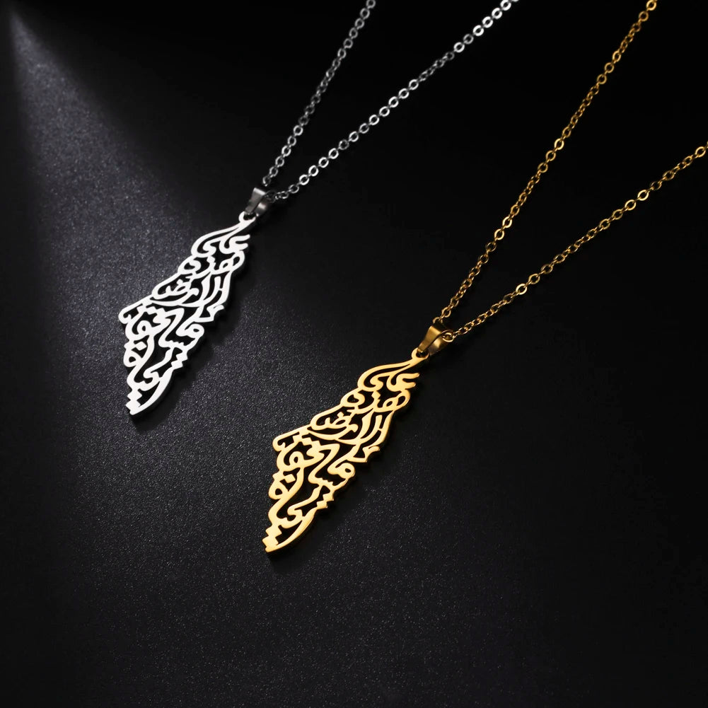 Collier Carte de la Palestine | Palestine Feel Time™
