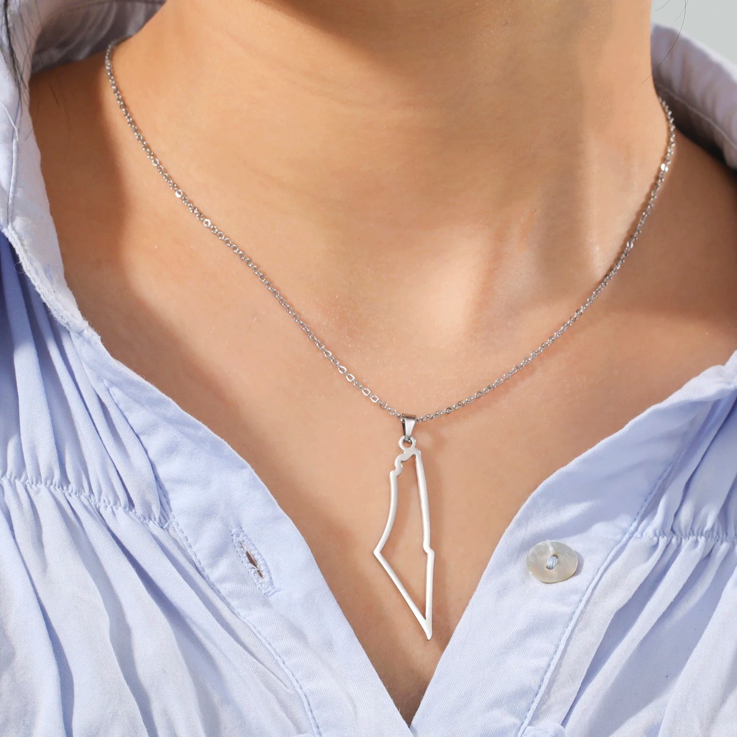 Collier Frontières de la Palestine | Palestine Feel Time™