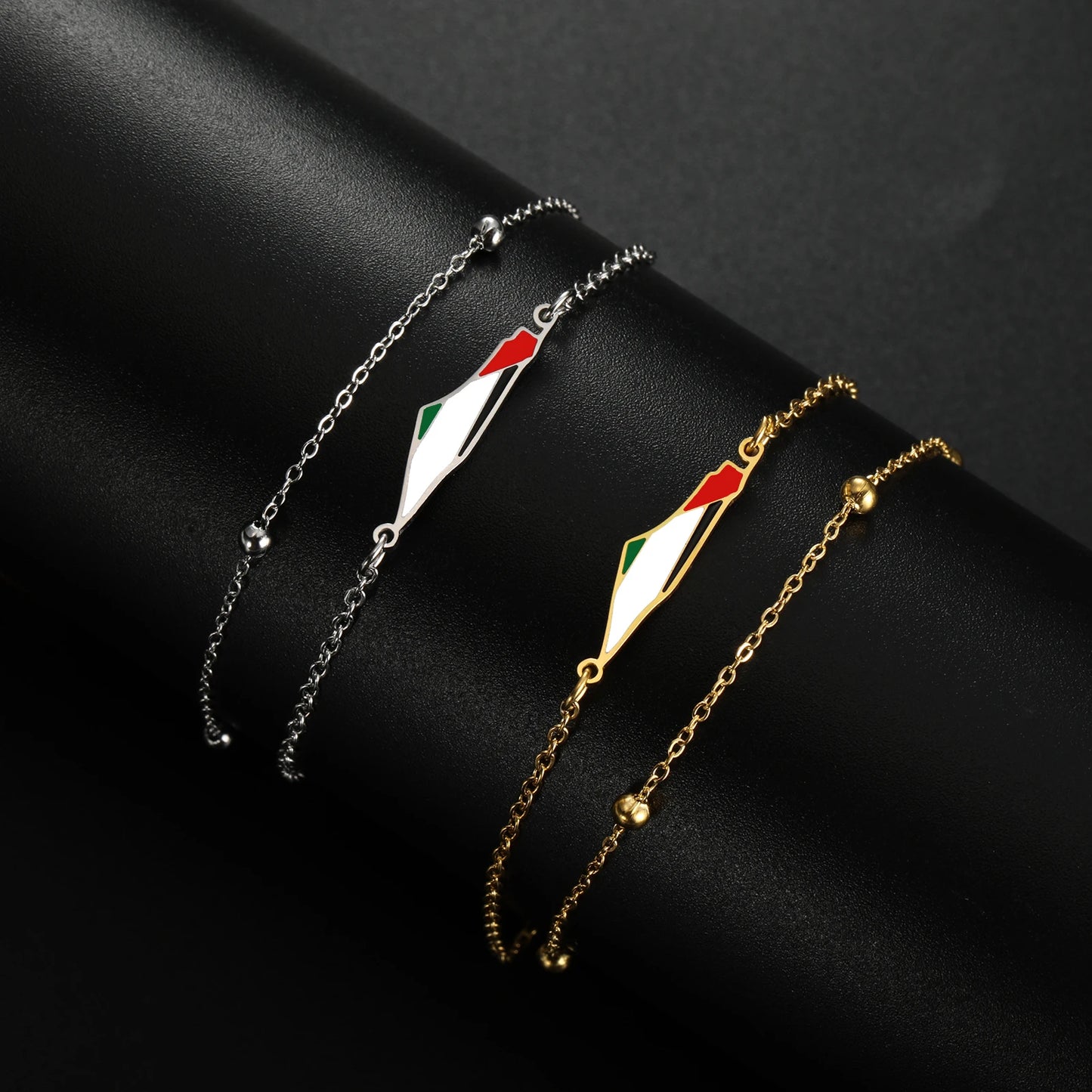 Bracelet carte de la Palestine | Palestine Feel Time™