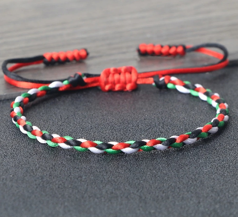 Bracelet tressé de la Palestine | Palestine Feel Time™