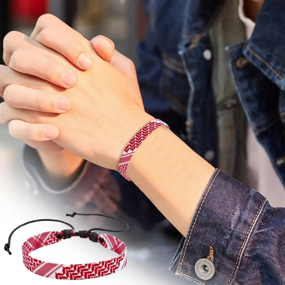 Bracelet Keffieh Palestinien | Palestine Feel Time™