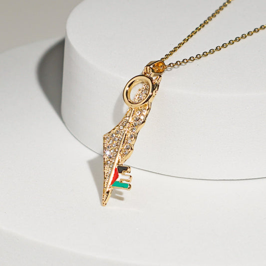 Collier Clé de Palestine  | Palestine Feel Time™