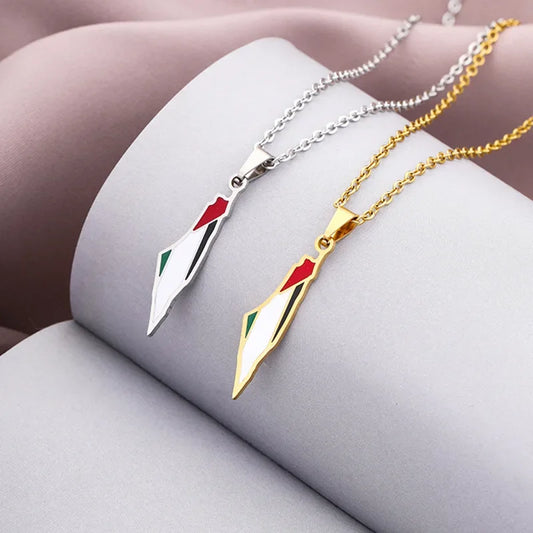 Collier drapeau palestinien | Palestine Feel Time™