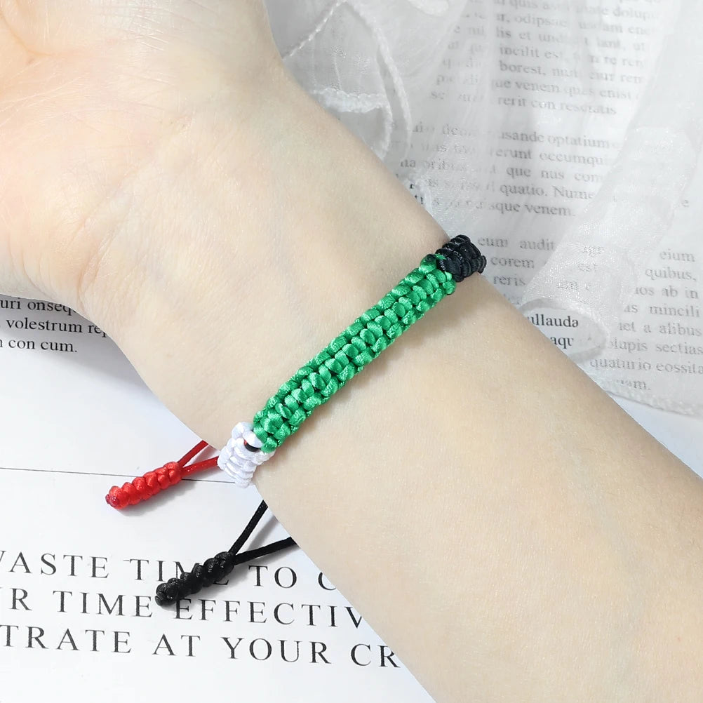 Bracelet tressé de la Palestine | Palestine Feel Time™