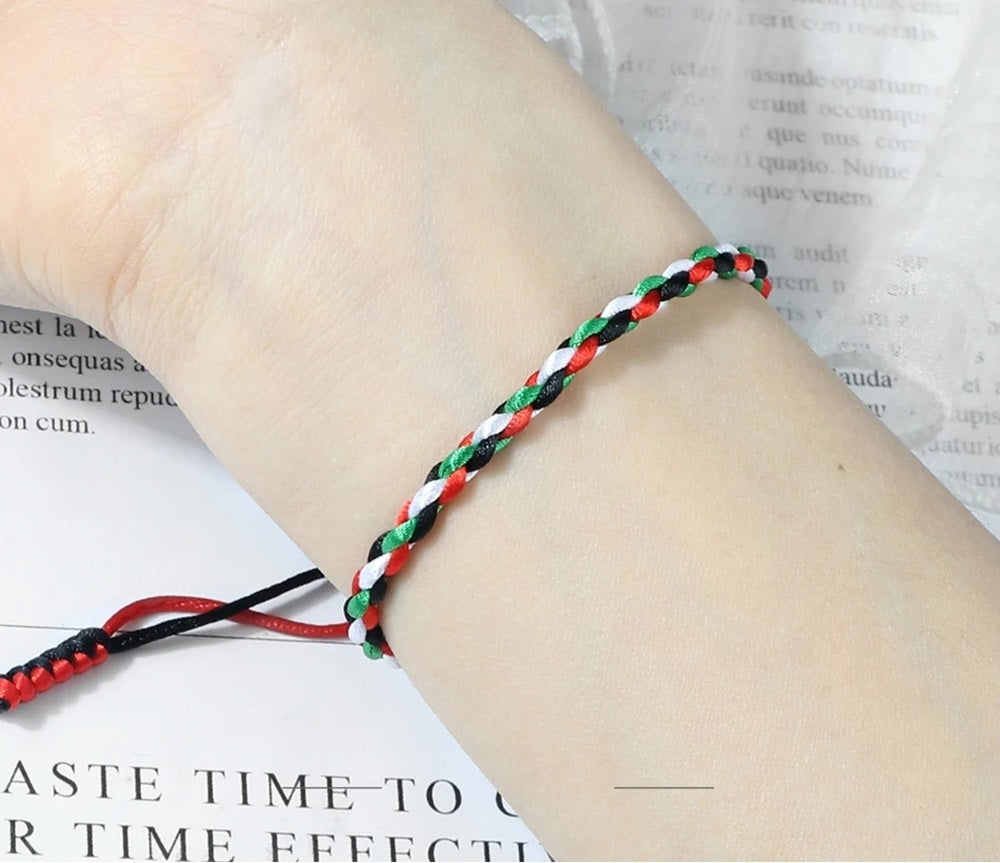 Bracelet tressé de la Palestine | Palestine Feel Time™